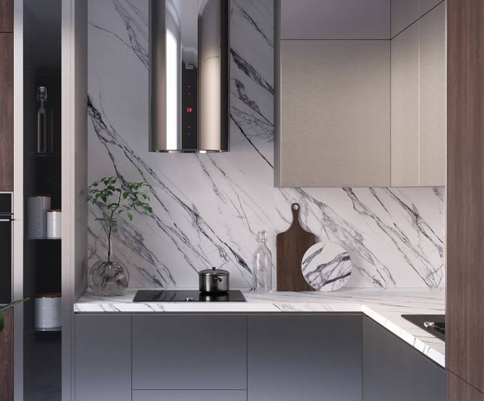 Фартук под мрамор