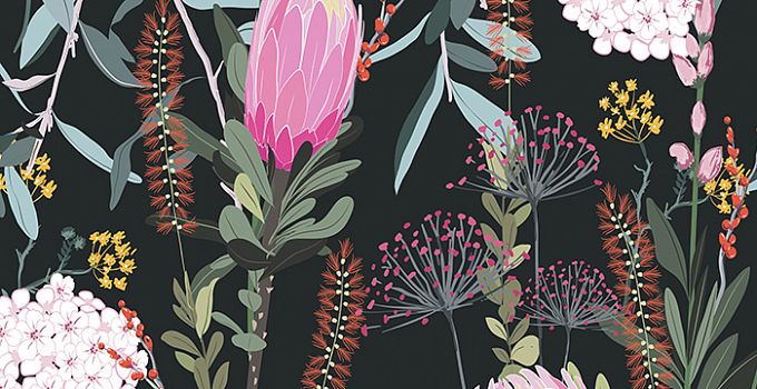 Луговые цветы 86-0013/Dark