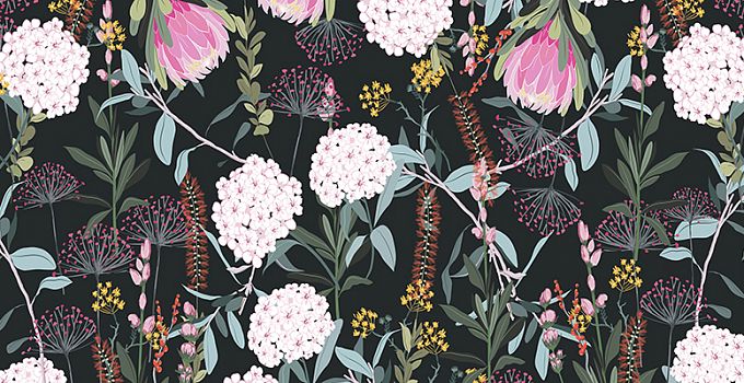 Луговые цветы 86-0013/Dark